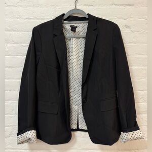 Ann Taylor Gray Blazer with Floral Lining